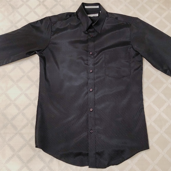 Ferruche Other - Smooth and Breathable Black Dress Shirt - No Iron